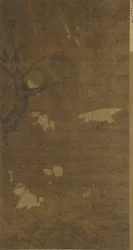Oiseaux, Saule et Fleurs, Dynastie Ming, 15e-16e siècle